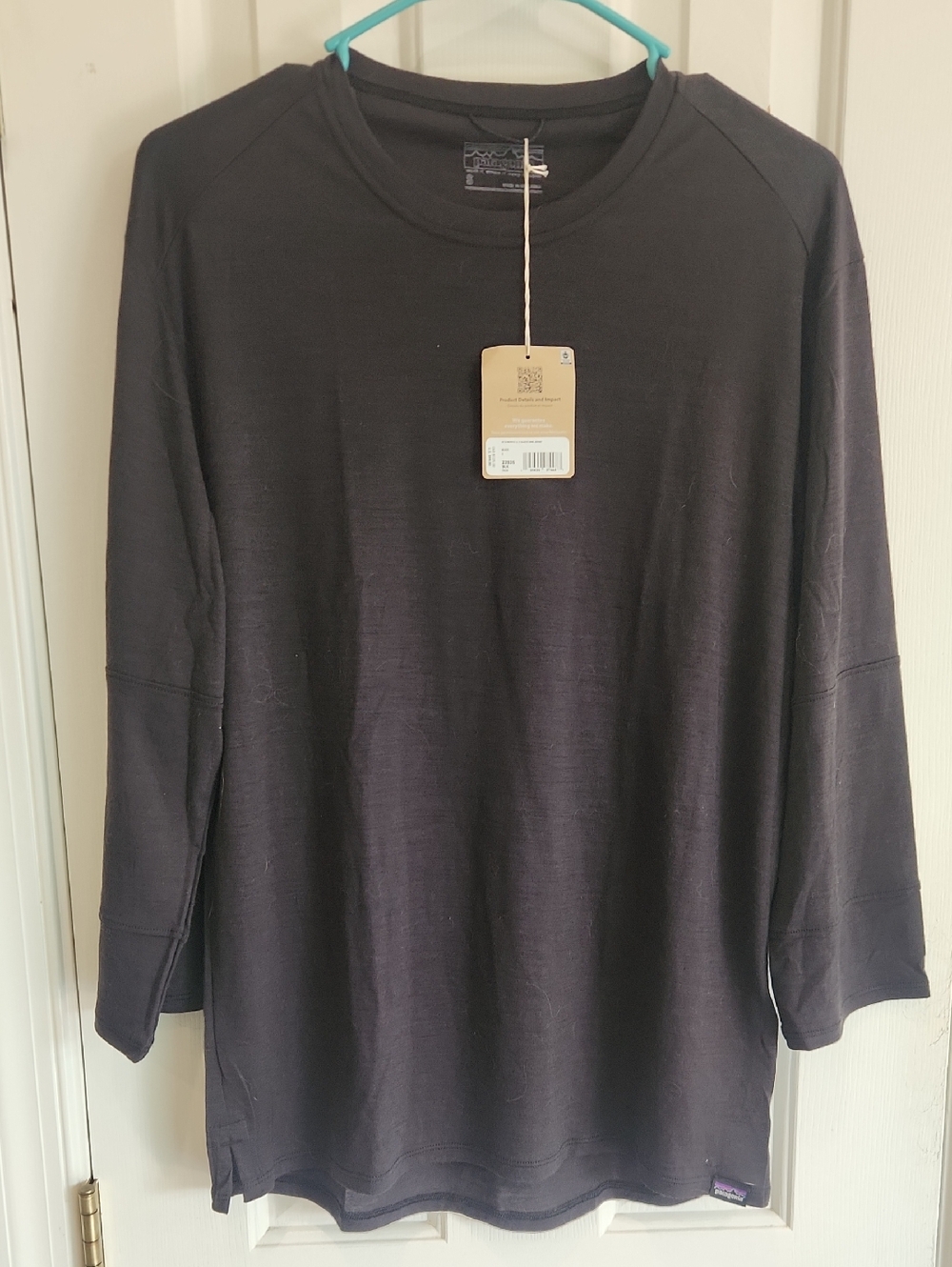 Patagonia Black Long Sleeve Crew Tee - Men's